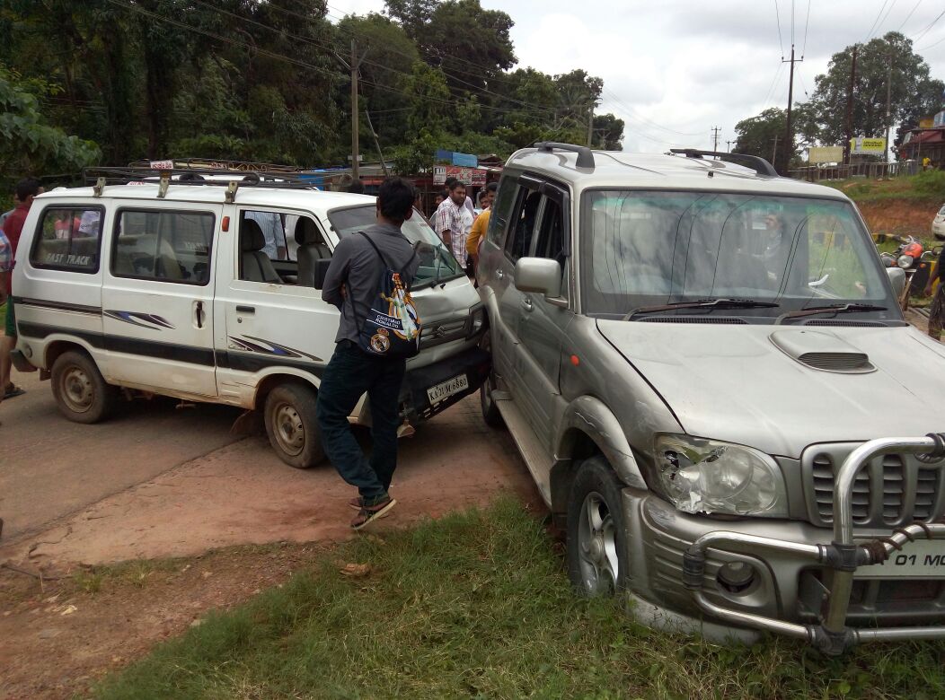 ಕಡಬ: ಓಮ್ನಿ, ಸ್ಕಾರ್ಪಿಯೋ ಢಿಕ್ಕಿ